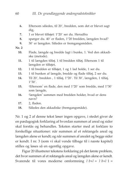 Algebra på lertavler - akira.ruc.dk