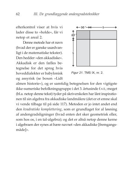 Algebra på lertavler - akira.ruc.dk