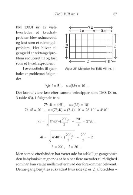 Algebra på lertavler - akira.ruc.dk