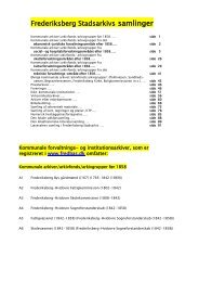 Frederiksberg Stadsarkivs samlinger, 93 sider
