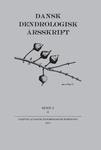 Volume 3,2 (1970) - Dansk Dendrologisk Forening