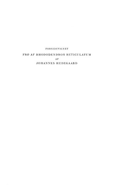 Volume 2,3 (1967) - Dansk Dendrologisk Forening