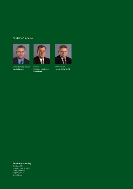 Årsrapport 2001 - Carlsberg Group