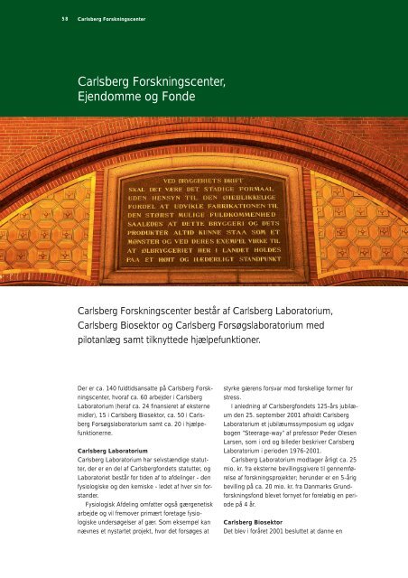 Årsrapport 2001 - Carlsberg Group