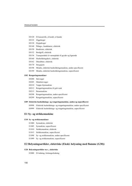 NOMESKO Klassifikation - Statens Institut for Folkesundhed