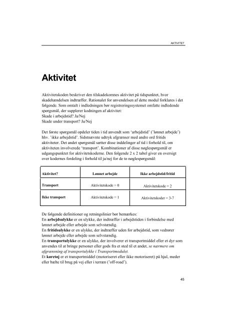 NOMESKO Klassifikation - Statens Institut for Folkesundhed