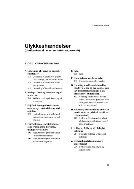 NOMESKO Klassifikation - Statens Institut for Folkesundhed