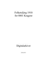 Folketeljing 1910 for 0801 Kragerø Digitalarkivet - Telemarkskilder
