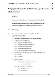 Inhaltsverzeichnis des Ordners - Jugendfeuerwehr Rheinland-Pfalz