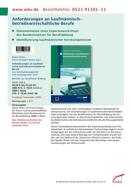 0521 91101-11 - W. Bertelsmann Verlag
