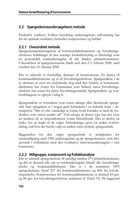 Statens forskriftsstyring af kommunerne i PDF - Finansministeriet