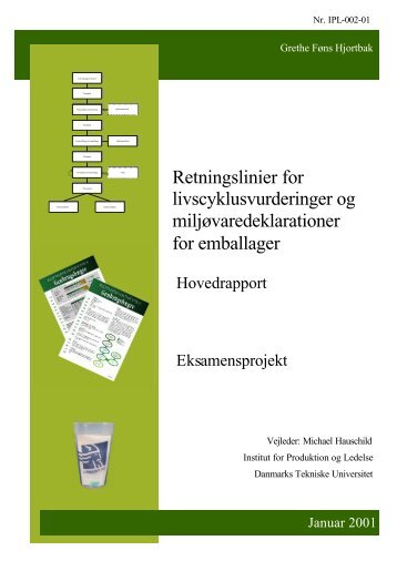 Retningslinier for livscyklusvurderinger og miljøvaredeklarationer for ...