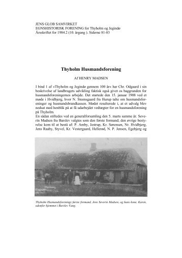 1984.2 81 Thyholm Husmandsforening