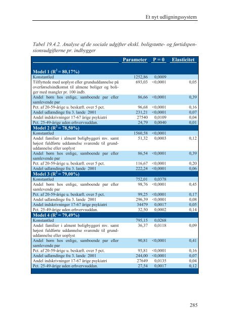 Et nyt udligningssystem - Økonomi- og Indenrigsministeriet