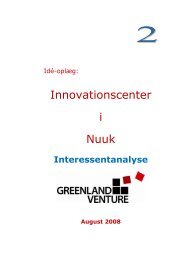 Innovationscenter i Nuuk - interessentanalyse