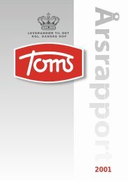 Årsregnskab 2001 (PDF) - Toms