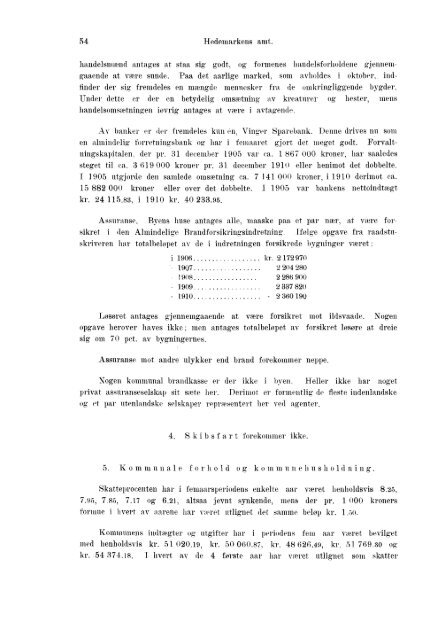 Beretninger om Amternes Økonomiske Tilstand 1906 - 1910, I ... - SSB