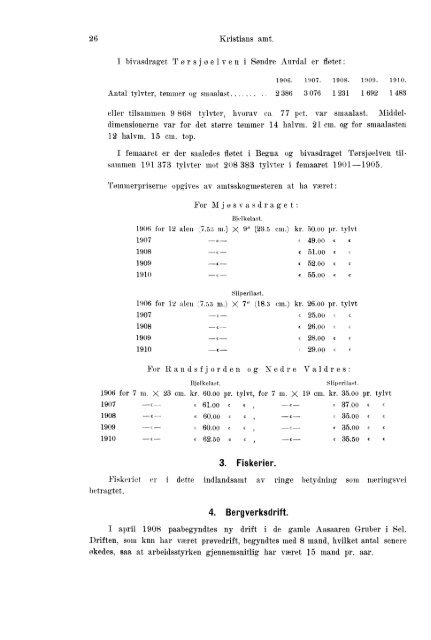 Beretninger om Amternes Økonomiske Tilstand 1906 - 1910, I ... - SSB