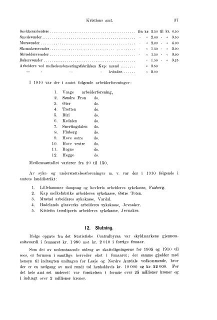 Beretninger om Amternes Økonomiske Tilstand 1906 - 1910, I ... - SSB