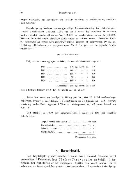 Beretninger om Amternes Økonomiske Tilstand 1906 - 1910, I ... - SSB