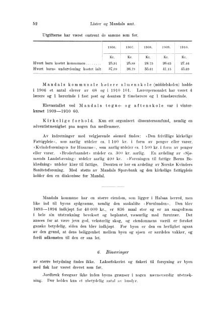 Beretninger om Amternes Økonomiske Tilstand 1906 - 1910, I ... - SSB