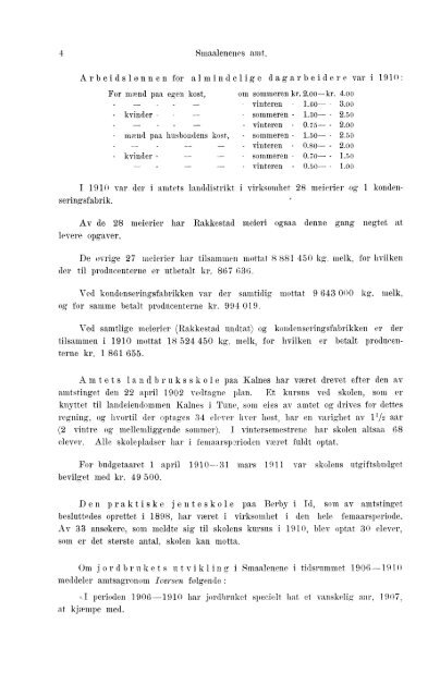 Beretninger om Amternes Økonomiske Tilstand 1906 - 1910, I ... - SSB