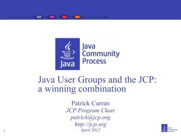 JCP Overview Presentation - Java Community Process Program