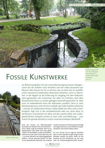 FOSSILE KUNSTWERKE - anroechterstonegroup