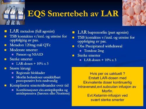 Akutt smerte hos rusmisbrukere; hvordan løser vi det - Norsk ...