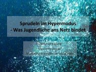 Sprudeln im Hypermodus - Was Jugendliche ans Netz bindet