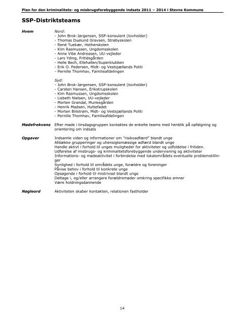 Plan for indsatsen mod ungdomskriminalitet 2011-2014 i Stevns ...