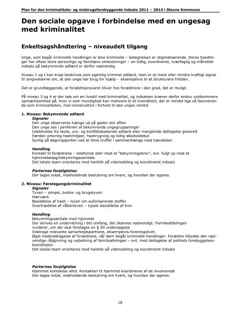 Plan for indsatsen mod ungdomskriminalitet 2011-2014 i Stevns ...