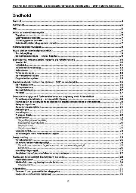 Plan for indsatsen mod ungdomskriminalitet 2011-2014 i Stevns ...