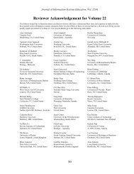 Reviewer Acknowledgement for Volume 22 - Journal of Information ...