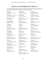 Reviewer Acknowledgement for Volume 23 - Journal of Information ...