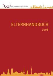 ELTERNHANDBUCH - John-Lennon-Gymnasium