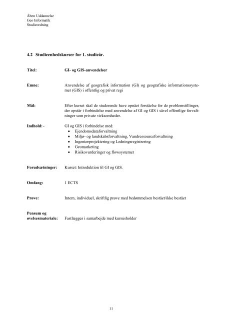 Studieordning - Administrationen på AAU - Aalborg Universitet