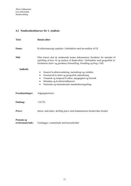 Studieordning - Administrationen på AAU - Aalborg Universitet