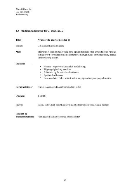 Studieordning - Administrationen på AAU - Aalborg Universitet