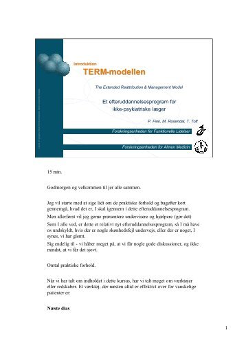 TERM-modellen