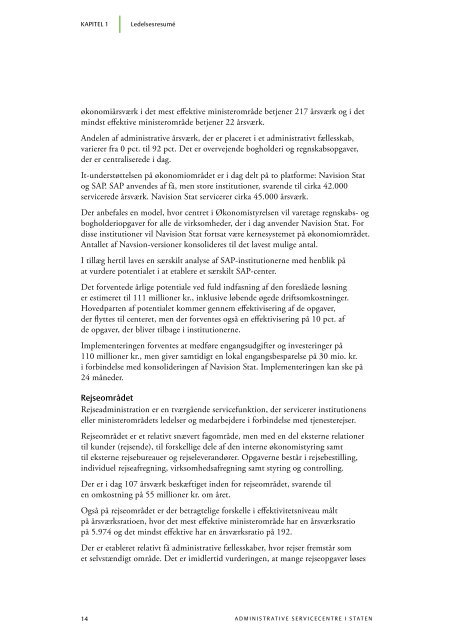 Administrative servicecentre i staten (pdf) - Statens Administration