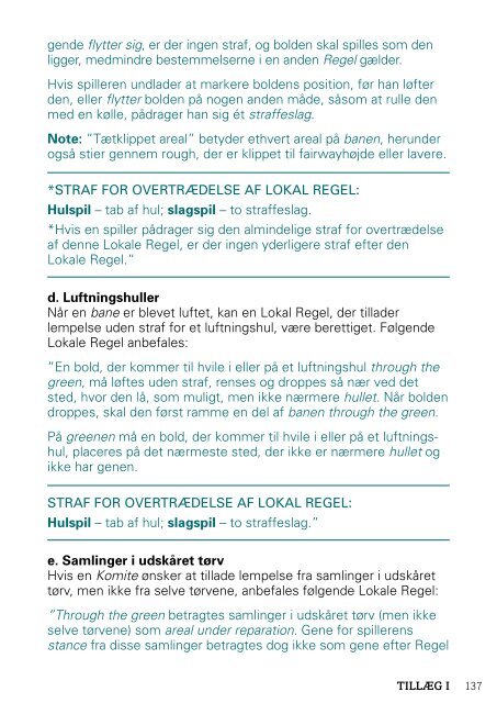 Rules of Golf Golfreglerne - Golf.dk