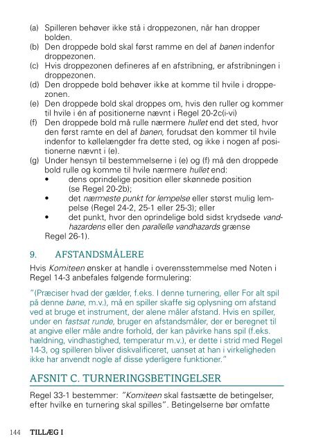 Rules of Golf Golfreglerne - Golf.dk