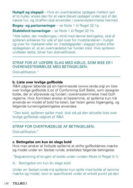 Rules of Golf Golfreglerne - Golf.dk