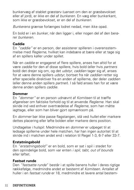 Rules of Golf Golfreglerne - Golf.dk