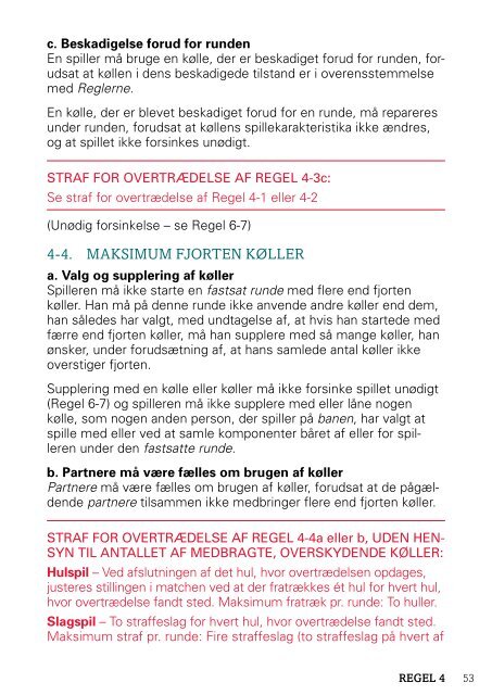 Rules of Golf Golfreglerne - Golf.dk