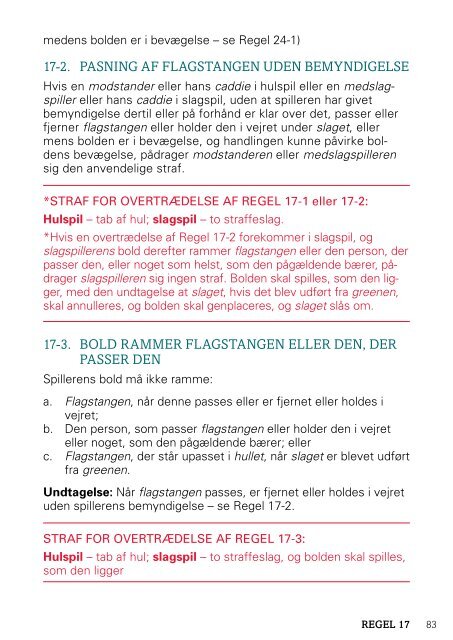 Rules of Golf Golfreglerne - Golf.dk