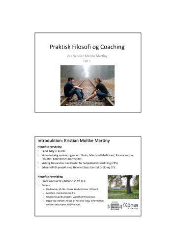Praktisk Filosofi og Coaching 1 den 30. aug - Copenhagen ...