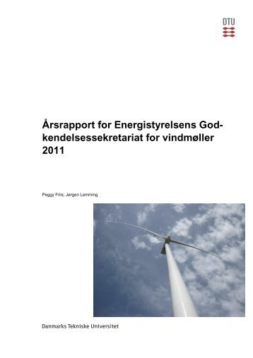 kendelsessekretariat for vindmøller 2011 - DTU Orbit