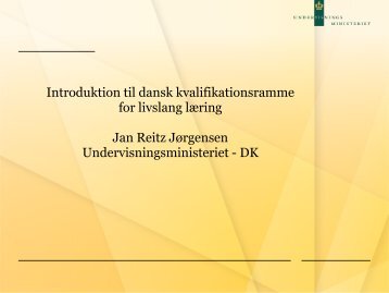 Introduktion til dansk kvalifikationsramme for livslang læring ... - Nokut
